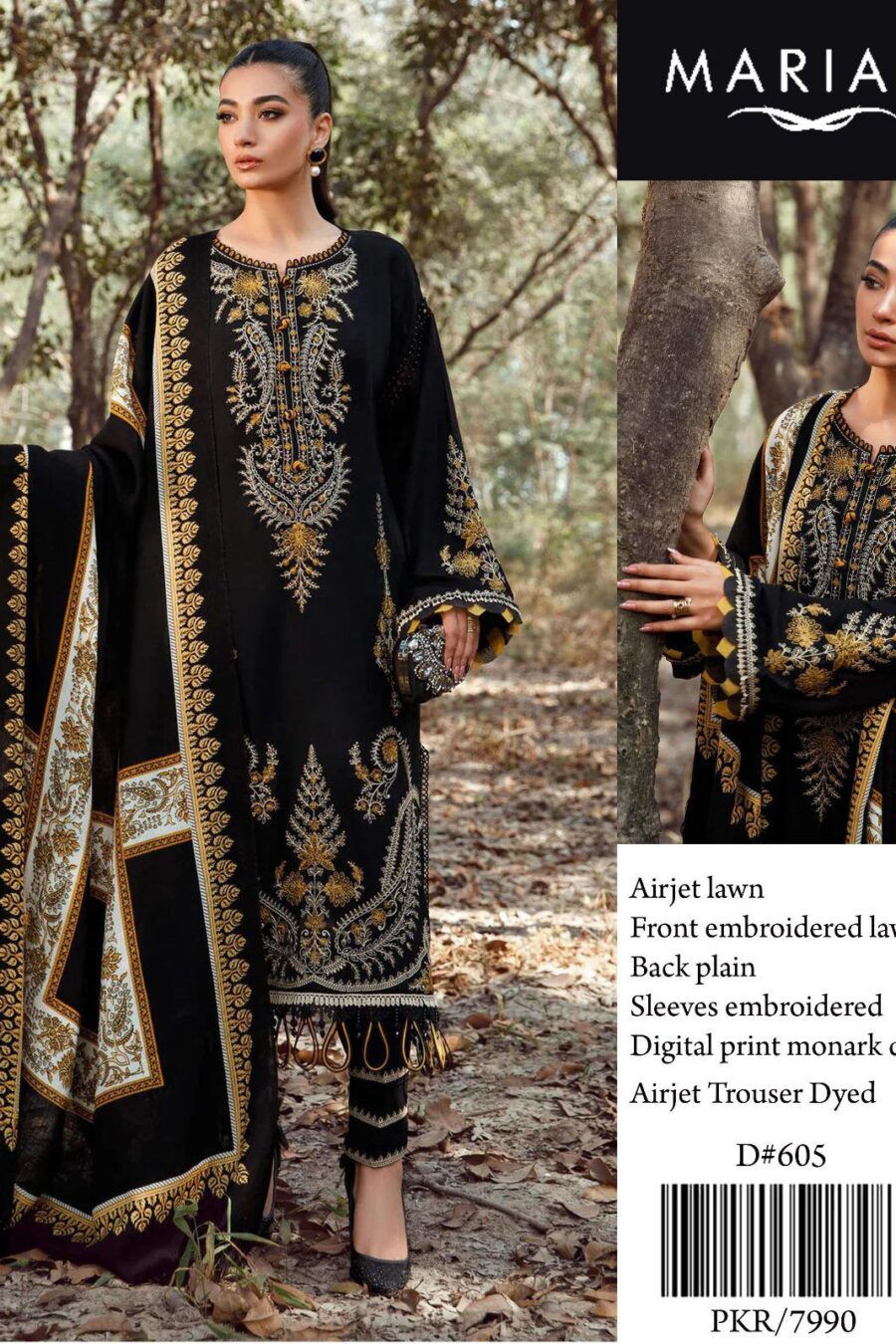 MARIA B LAWN  WITH  DIGITAL MONAR DUPATTA