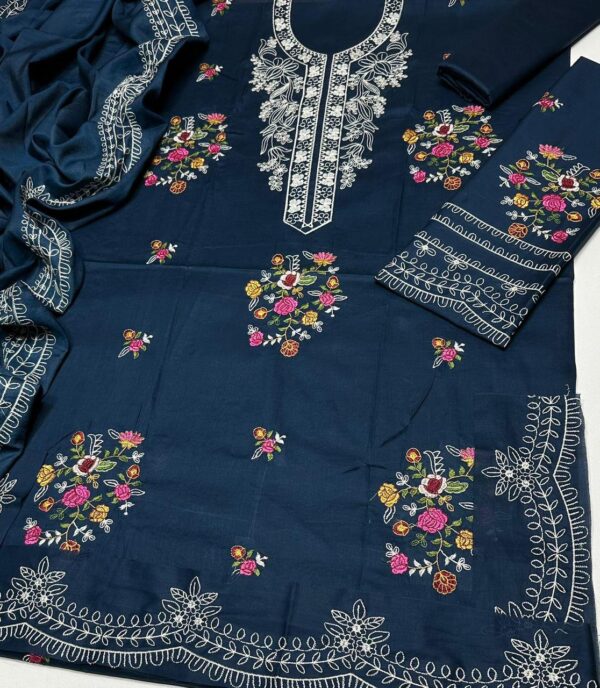 CRIMSON 4163_Luxury Embroidered 3-Piece*
*STUFF: Best Export Quality Airjet Lawn (90/70)* - Image 2