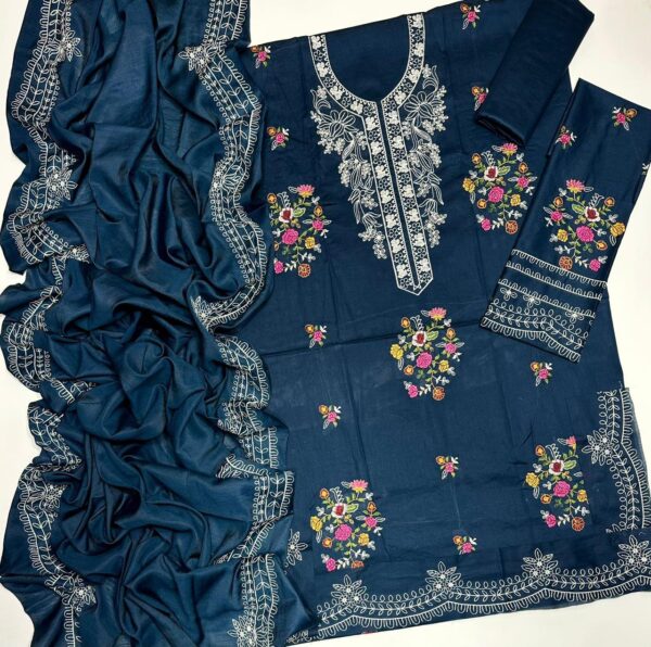 CRIMSON 4163_Luxury Embroidered 3-Piece*
*STUFF: Best Export Quality Airjet Lawn (90/70)* - Image 4