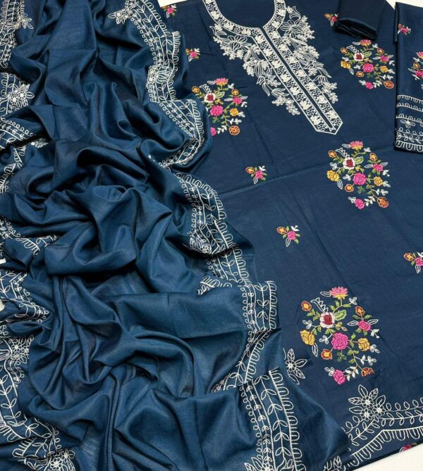 CRIMSON 4163_Luxury Embroidered 3-Piece*
*STUFF: Best Export Quality Airjet Lawn (90/70)* - Image 3