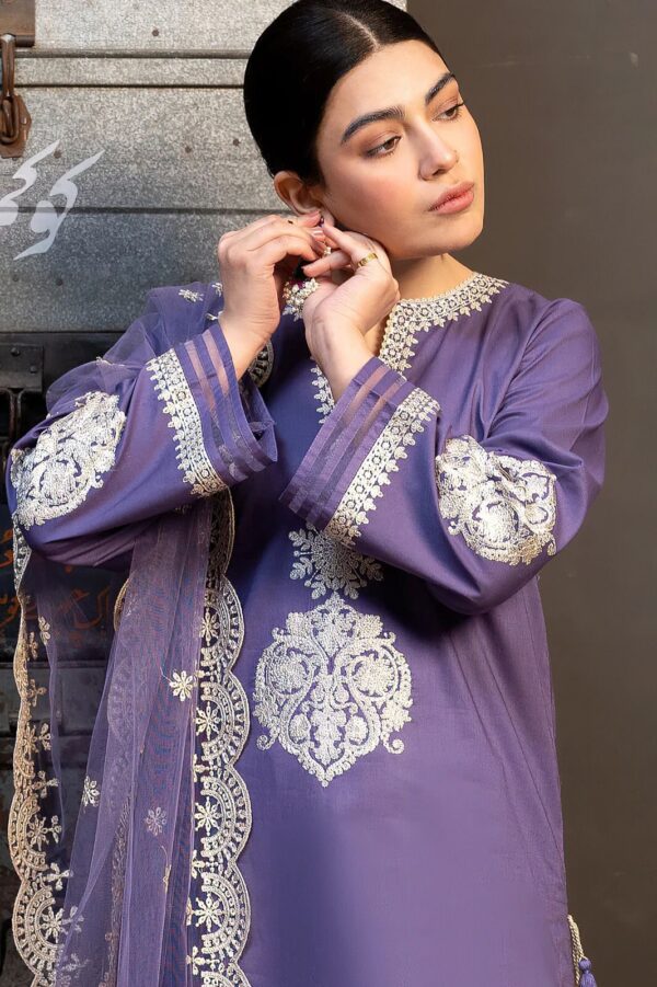 MOST DEMANDING ARTICLE*
LIBAS LAWN  WITH  EMB DUPPATA - Image 2
